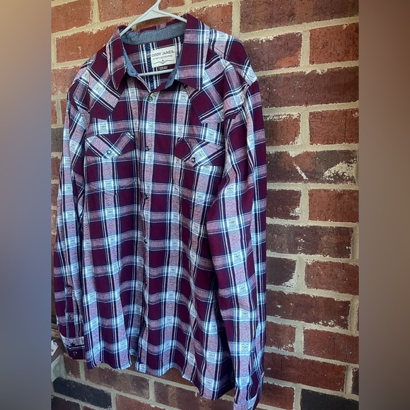 NWT Cody James Men’s Peace Treaty Plaid Long Sleeve Button Down Size 2XL - Picture 3 of 10